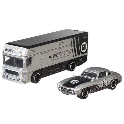 Buy Hot Wheels Mercedes-Benz 300 Sl Euro Hauler 1:64 Scale Premium ...