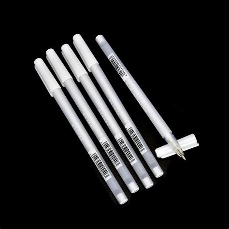 Touch cool 0.8mm White Gel Pens, Pack of 3, Fine Point 0.8mm, Opaque W ...
