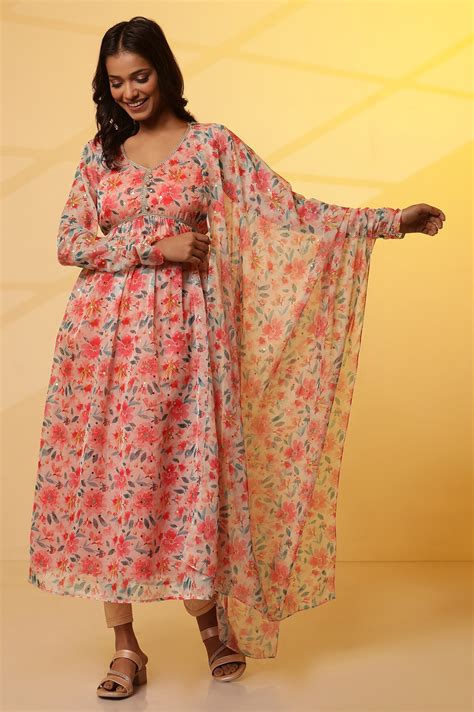 Buy Multi-coloured Floral Printed Organza Dupatta Online for Woman ...