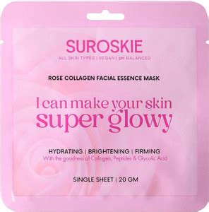 Suroskie Rose Collagen Facial Essence Mask - Price in India, Buy ...