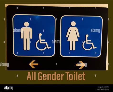 All Gender And Handicapped toilet sign pictogram, Canada. Male, female ...