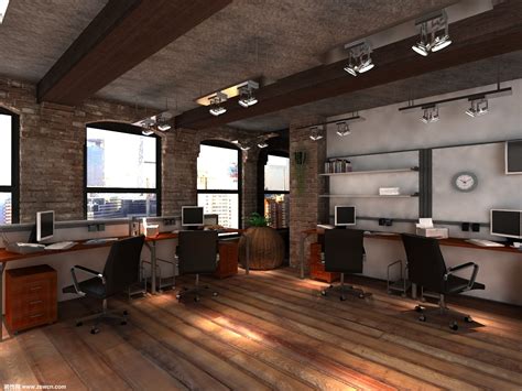 10平米私人办公室装修设计-公装效果图_装一网装修效果图