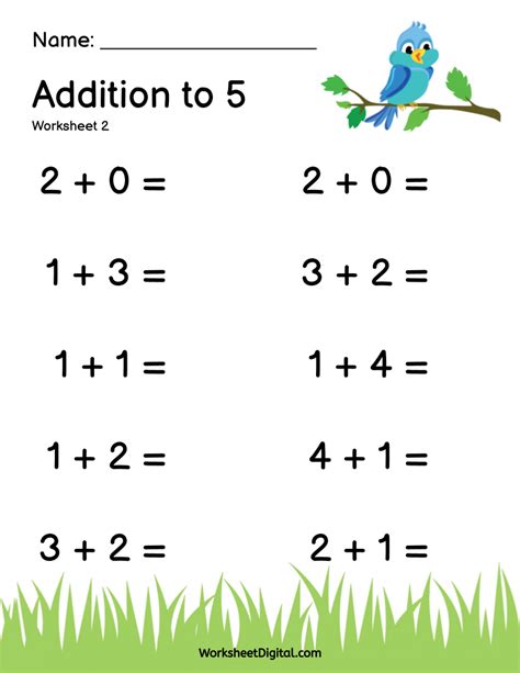 Image result for Addition Worksheet K5 Learning