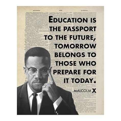 Amazon.com: Malcolm X Inspirational Quote Poster - "Education is the ...