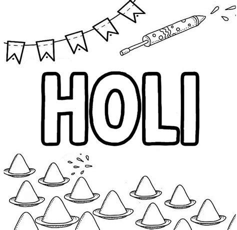 Printable Worksheet: Holi - 1 - Hands on Art and Craft - Class 1 PDF ...