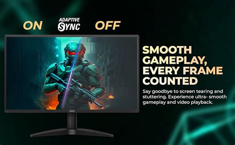 AOC 24B36H 23.8-Inch IPS Full HD Monitor, 100Hz Refresh Rate, 1ms ...