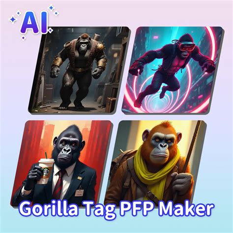 Gorilla Tag PFP Maker – Generate Free AI Gtag Profile Picture | Pokecut