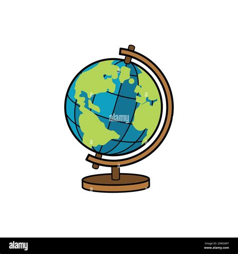 Earth globe representation Cut Out Stock Images & Pictures - Alamy