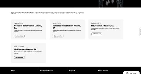 Verizon presale : r/beyonce