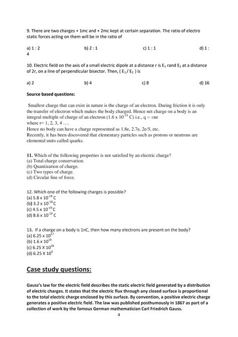 Image result for Class 12 Physics Case-Based Cube Questions