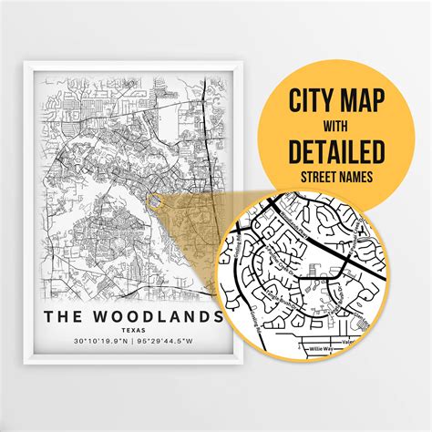 Current Map Of The Woodlands Texas