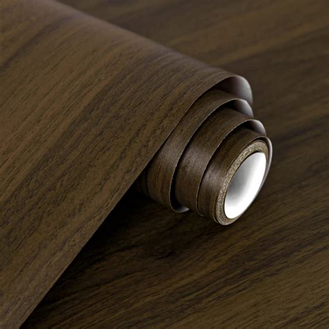 Buy Sticky Back Plastic Roll Brown Wood Effect Vinyl Self Adhesive ...