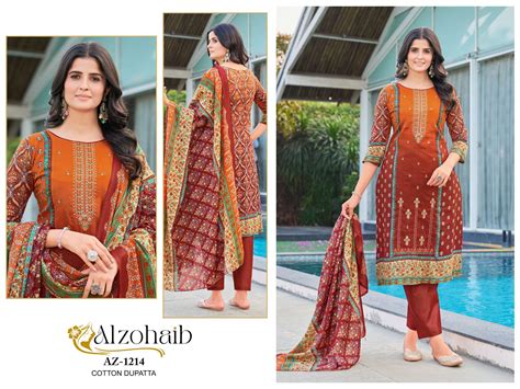 AL ZOHAIB NOOR VOL 1 COTTON FANCY EMBROIDERY SALWAR KAMEEZ AT BEST ...