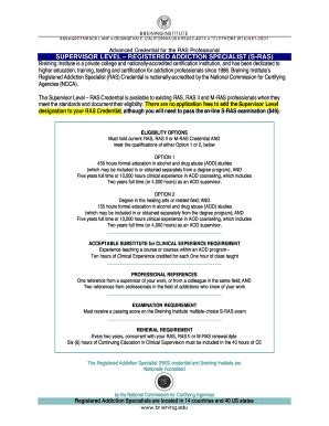 Fillable Online Advanced Credential for the RAS Professional Fax Email ...