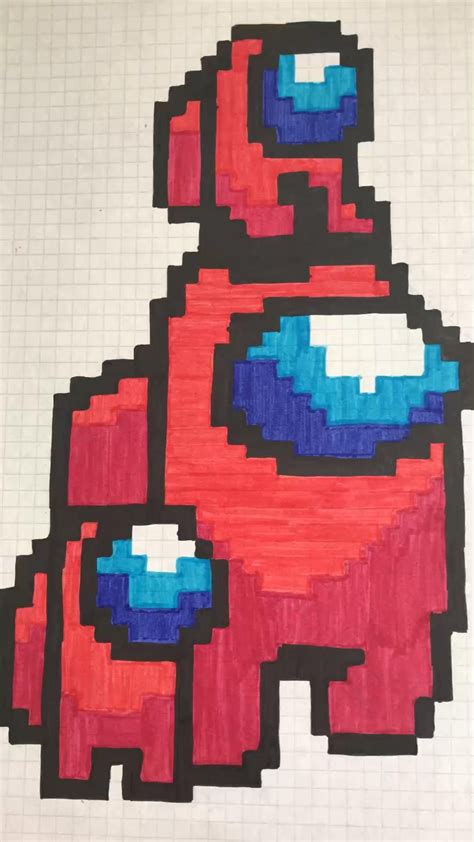 Pixel art among us – Artofit