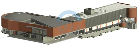 Revit BIM 3D Modeling of Temple Beth Hillel - Case Study