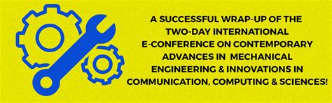 A successful wrap-up of the two-day International E-Conference on ...