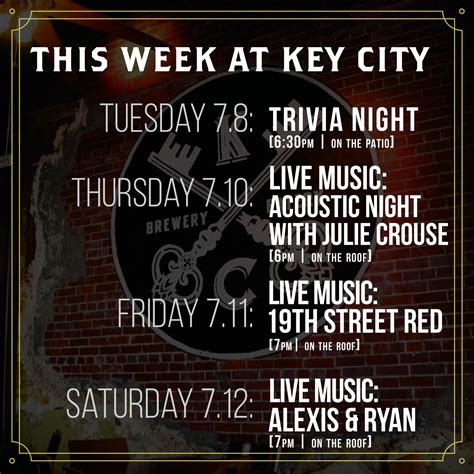 Key City Brewing Co. | This Week @ | Instagram