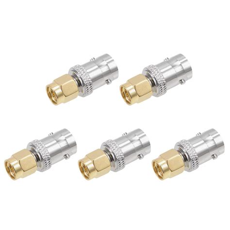uxcell CCTV Camera BNC Female to F Male RF Coax Connector Adapter 5 Pcs ...