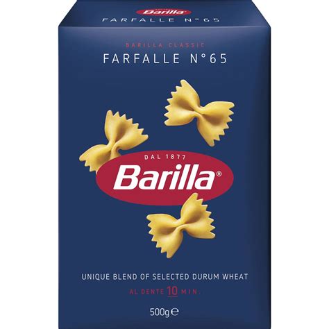 Calories in Barilla Bows Farfalle Pasta No 65 calcount