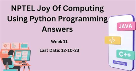 NPTEL Joy Of Computing Using Python Week 11 Programming Answers 2023