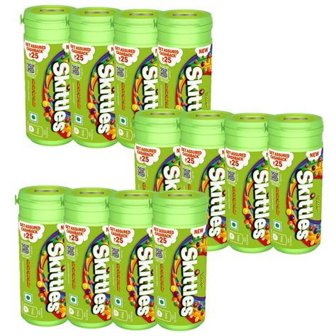 Skittles Sour Chewy Fruit Candy Tube, Bite Size Candies, Sour Fruity ...