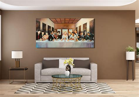 Hollywood Legends Last Supper Parody Poster, Hollywood Legends Canvas ...