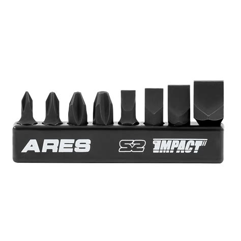 ARES 70013-8-Piece S2 Steel Impact Driver Bit Set - Includes Phillips 1 ...
