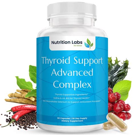 Amazon.com: Herbal Thyroid Support Supplement Complex with Iodine L Tyrosine Bladderwrack Kelp ...