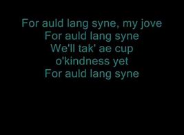 Auld lang syne in sex and the city