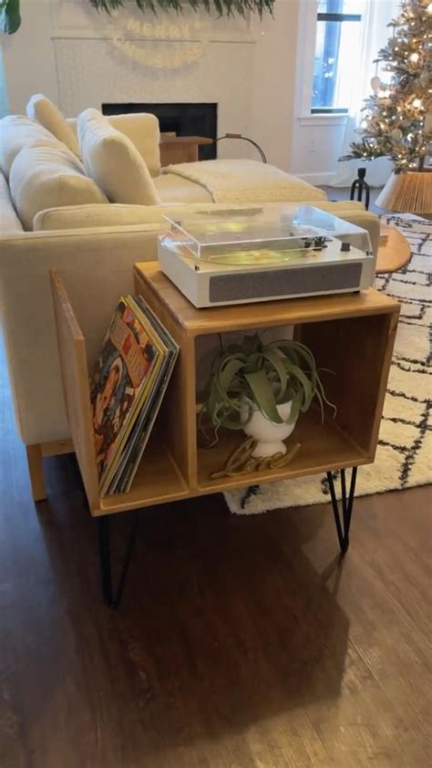 Record player stand easy diy projects woodworking – Artofit