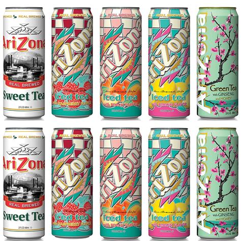 AriZona Tea 5 Flavors Variety Pack Natural Flavors India | Ubuy