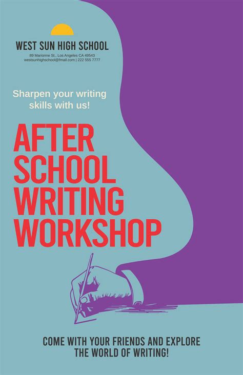 After School Homework Club Poster in Illustrator, Word, PSD, Publisher ...