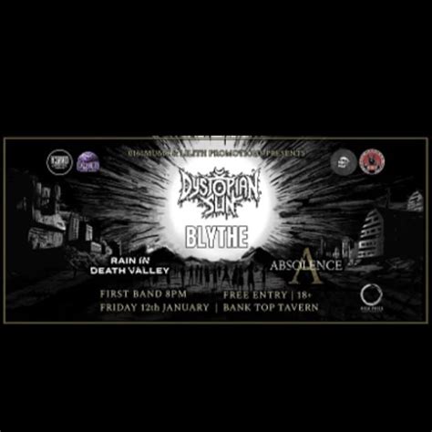 0161 MUMC Presents: Dystopian Sun/Blythe/Rain In Death Valley/Absolence ...