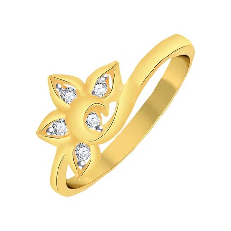 Vidhi Jewels Gold Plated Artistic Brass Finger Ring for Women & Girls ...