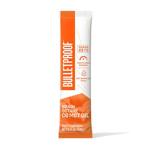 Bulletproof Brain Octane C8 MCT Oil Packet (0.5 fl oz) Delivery or ...