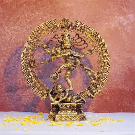 Brass Nataraja Dancing Shiva Statue -The Divine Dance of Shiva ...
