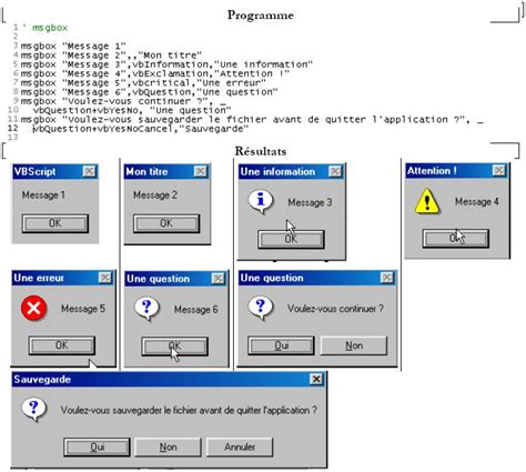 Image result for VBScript MsgBox Example