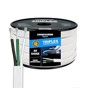 10/3 AWG UL 1426 (The Real Thing) Reqd Triplex Marine Wire - Tinned ...