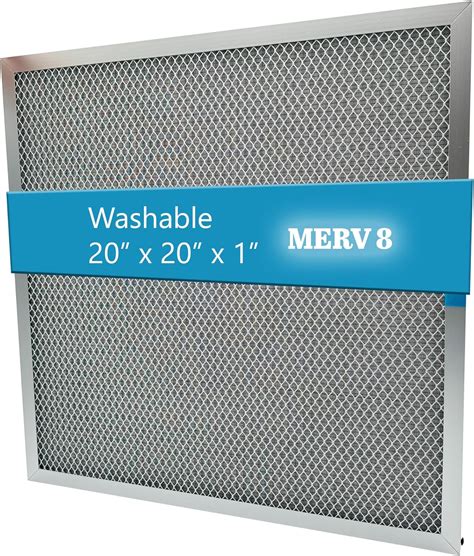 Washable Electrostatic Furnace Air Filter, MERV 8, (20" x 20" x 1 ...