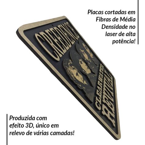 Placa Decorativa Creedence Clearwater Revival Relevo Decor | Elo7