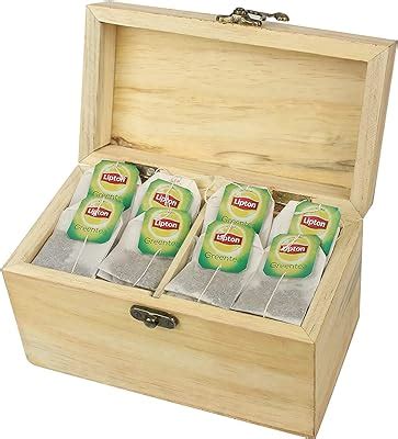 White Whale you think, we bring Wooden Tea Box Storage Organizer Taller ...