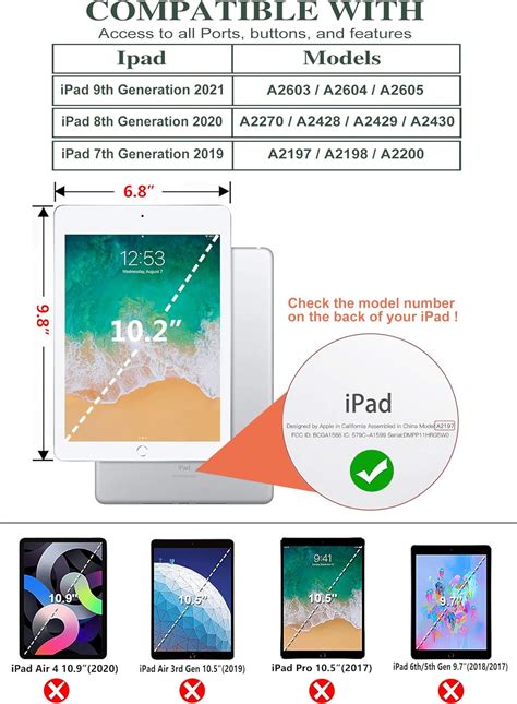 Buy Vimorco iPad 9th Generation Case 2021, iPad 8th Generation Case ...