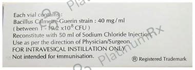 SII-Onco-BCG Injection - Save -47% on Substitute Medicine