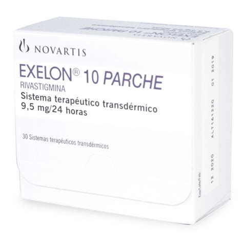 Exelon Rivastigmina 9,5 mg 30 Parches - FarmaCompara