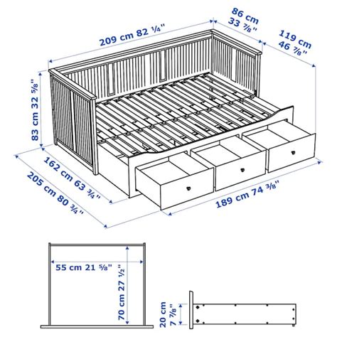 HEMNES day-bed w 3 drawers/2 mattresses, yellow/Åfjäll medium firm ...