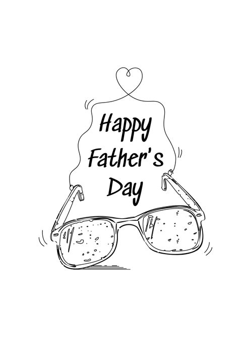 Free Happy Father's Day Drawing Template to Edit Online