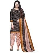Rajnandini Women's Maroon And Beige Cotton Printed Unstitched Salwar ...
