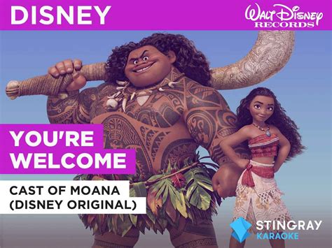 You're Welcome in the Style of Cast of Moana Movie (2015) | Release ...