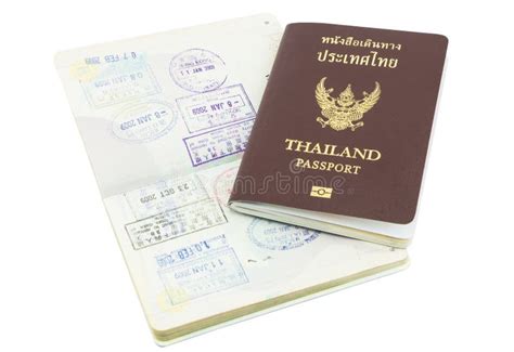 泰国护照被隔绝的签证图章 库存图片. 图片 包括有 国际, 附属品, 现金, 旅途, 拒绝, 说明文件, 国界的 - 40016475